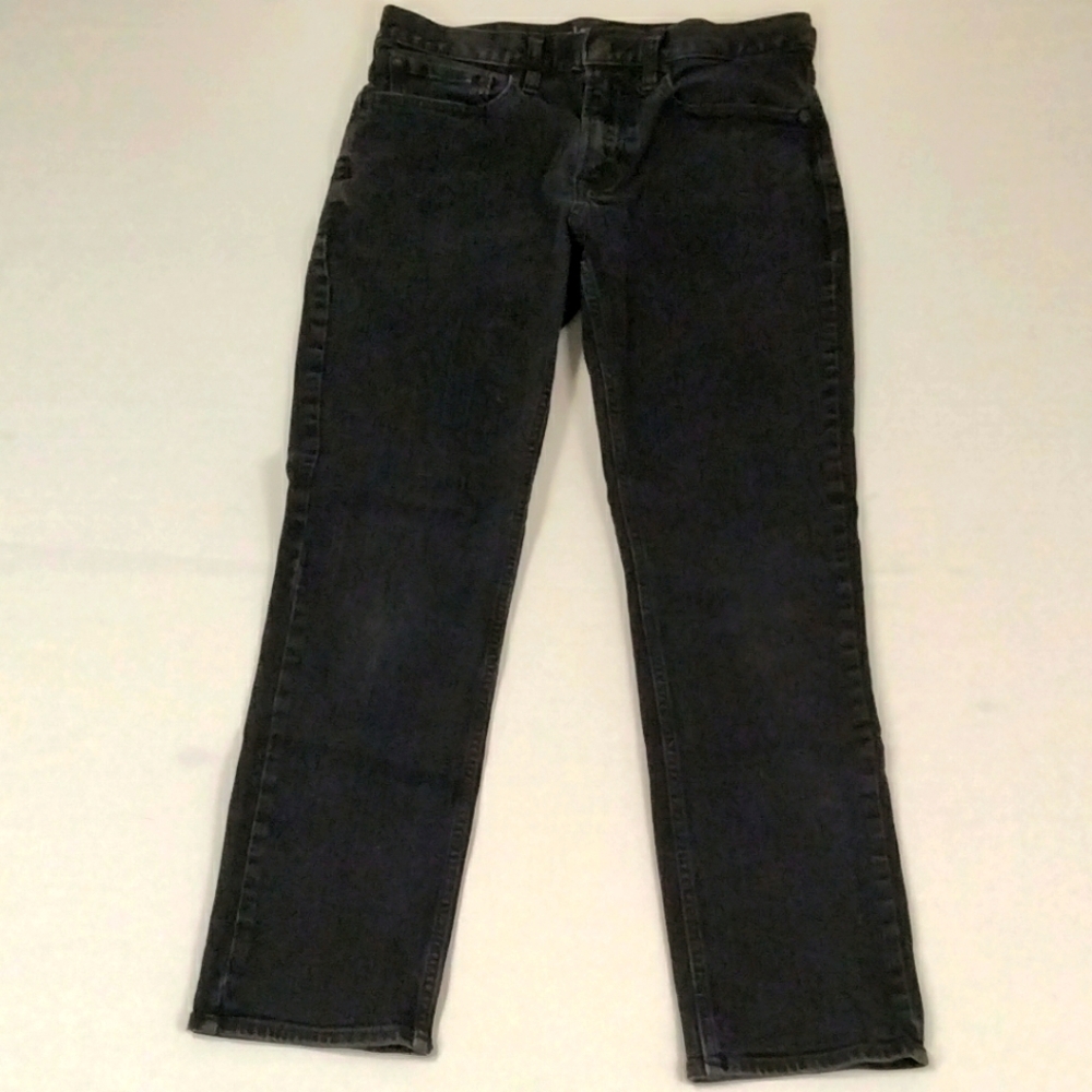 OLD NAVY Jeans Womens 30‎ x 30 Black Straight Leg Mid Rise